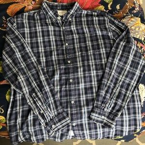Field and Stream xxl blue plaid flannel
